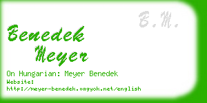 benedek meyer business card